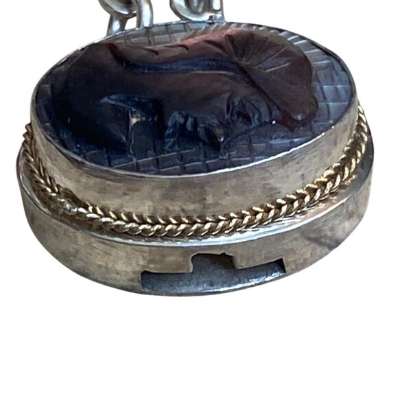 Victorian 800 Silver Necklace & Bracelet Set With Mother Of Pearl Cameos - Picture 4 of 16